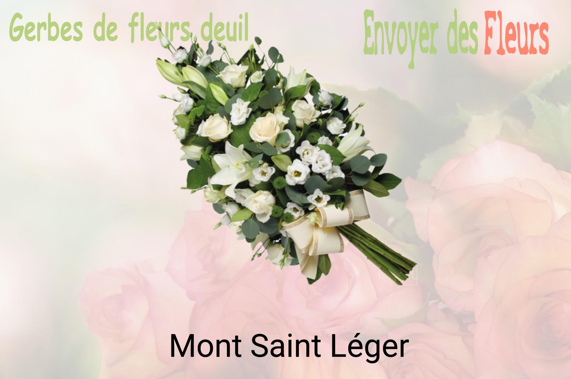 Gerbe de fleurs de deuil livrée à Mont-Saint-Léger